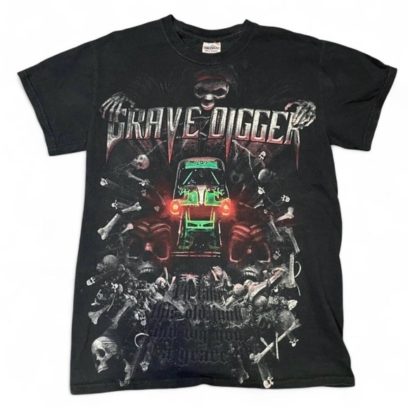 Monster Jam Other - Vintage Grave Digger Monster Jam Truck Skull Graphic T-Shirt Size S